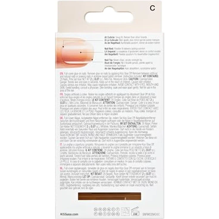 Salon Acryl Nude French Nails – Bild 4