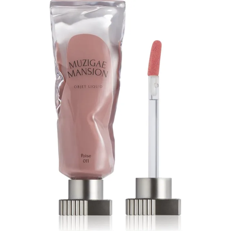 MUZIGAE MANSION Objet Liquid, langanhaltender flüssiger Lippenstift mit Matt-Effekt, Farbton 011 Poise, 6 ml