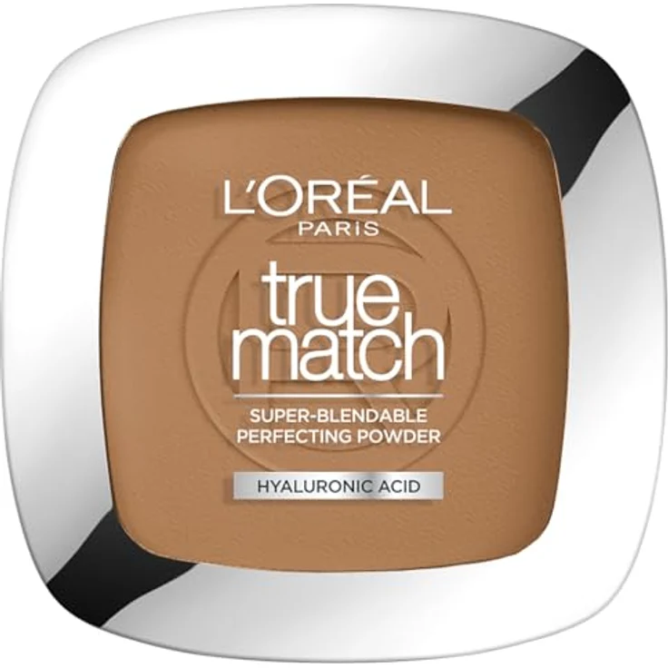 L'Oréal Paris True Match Puder, Mattierendes Kompaktpuder mit LSF 8, inkl. Spiegel und Schwamm, Farbe Nr. 8.W, 9 g – Bild 1
