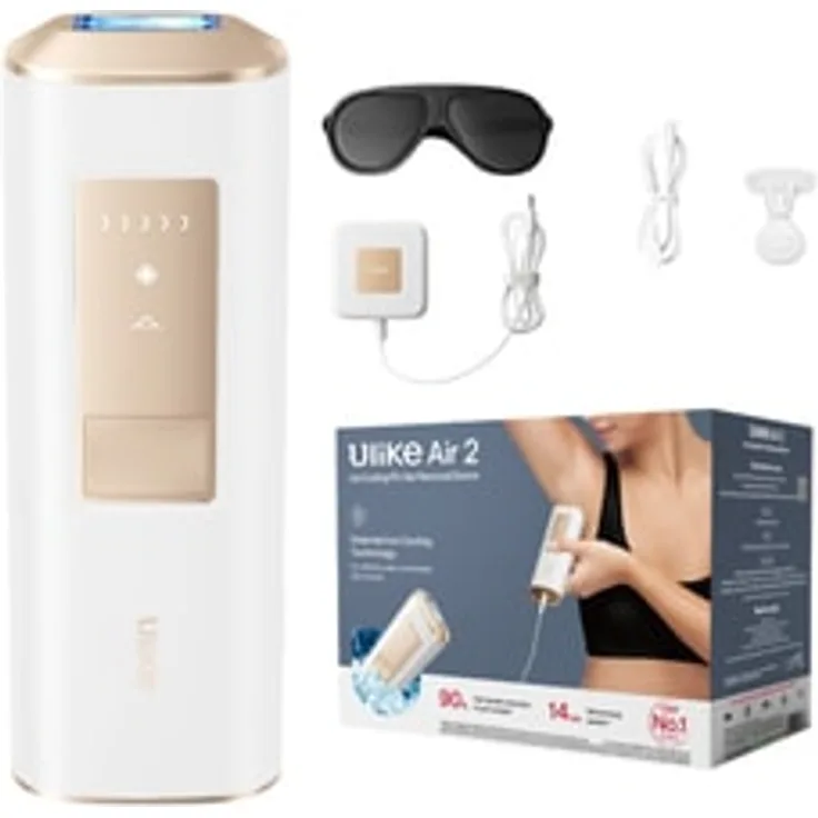 Ulike Air 2 Ice Cooling IPL-Gerät, licht-Haarentferner mit Ice-Cooling-Technologie, weiß
