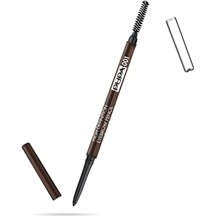 PUPA Milano High Definition Eyebrow Pencil, Augenbrauenstift für Damen, wasserfest, 0,09 g, Farbe Brown – Bild 1