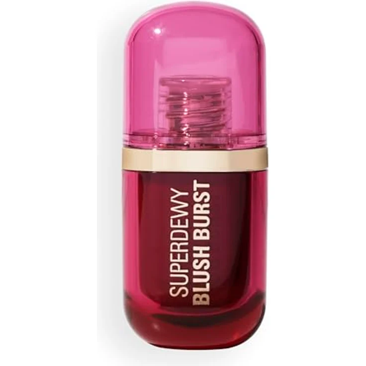 Revolution Superdewy Liquid Blush Burst, Aufbaubarer Flüssig-Blush mit Serum-Formel (Peptide & Hyaluronsäure), vegan & tierversuchsfrei, Very Cherry Berry, 4,2 ml – Bild 2