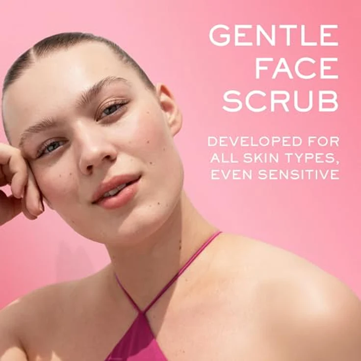 Nuxe Very Rose Radiance Face Scrub, Gesichtspeeling für Damen mit Rosenwasser und Aprikosenkernpulver, 75 ml – Bild 2