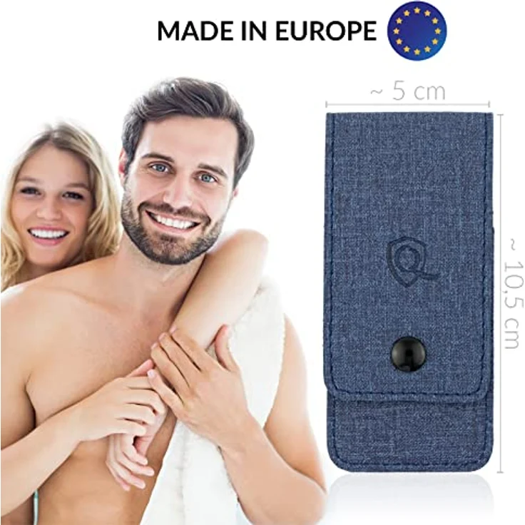 marQus Maniküre Set 4-teilig, praktisches Nagelpflegeset mit Solingen Feile, kompakt im Jeans Design – Bild 2
