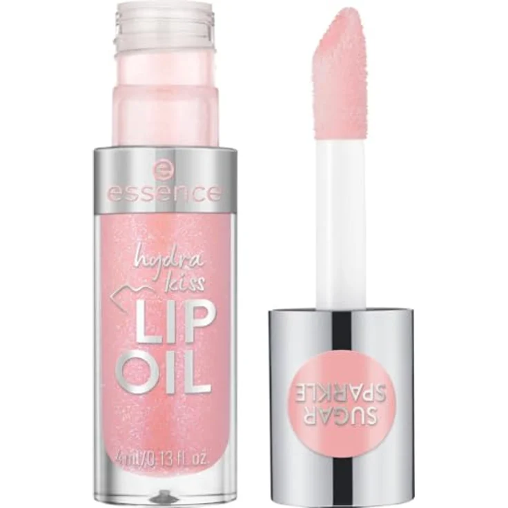 essence Hydra Kiss, hydratisierendes Lippenöl in Farbton 10 Sugar Sparkle, 4 ml, vegan, spendet Feuchtigkeit und glättet feine Linien – Bild 2