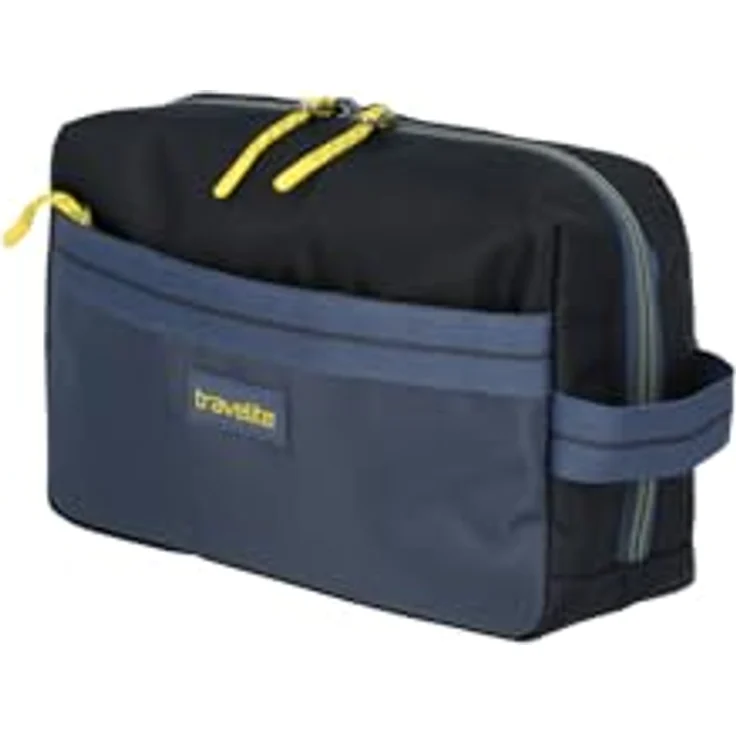 Travelite Color Craze Kulturbeutel, 24 cm, blau, aus 100% Polyester, praktisch und leicht – Bild 1