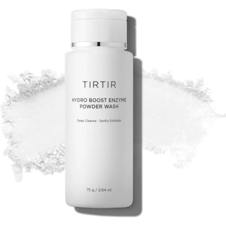 TIRTIR Hydro Boost Enzyme Powder Wash, Enzym-Peeling Puder für klare und glatte Haut, 75 g, sanfte Gesichtsreinigung mit antioxidativer Wirkung