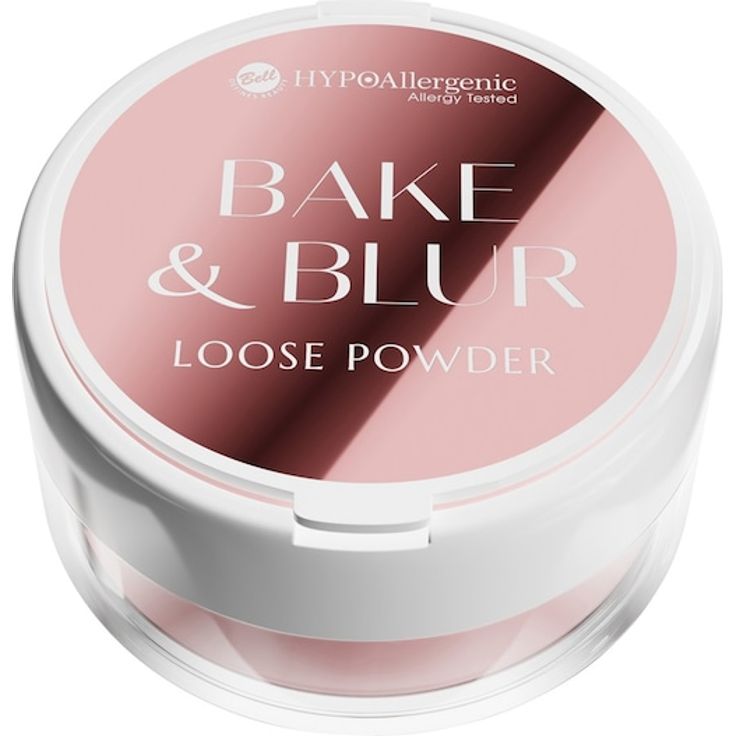 HYPOAllergenic Bake & Blur Loose Powder, 4 g, feiner loser Puder für glatte Haut und minimierte Poren, vegan und hypoallergen