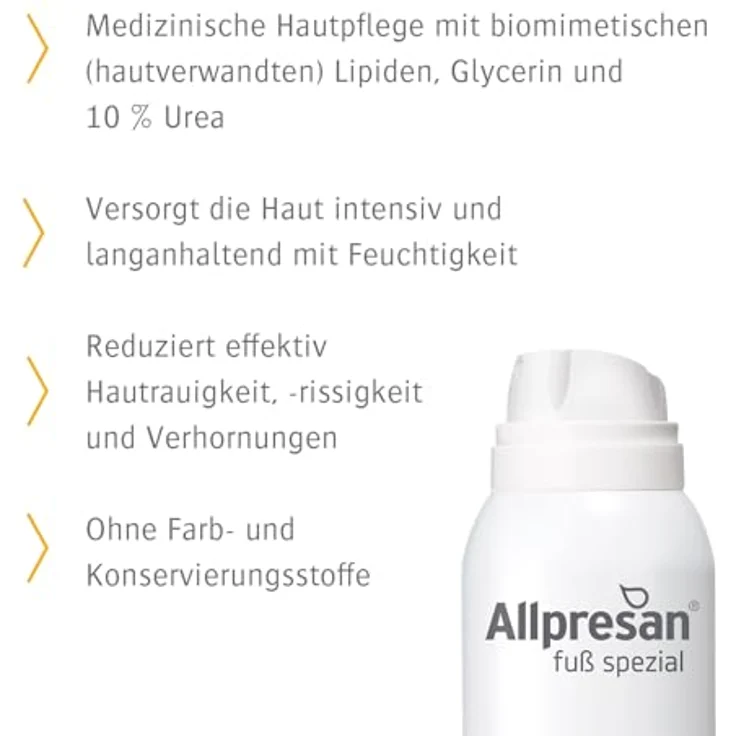 Allpresan Fuß spezial Nr.3 Schaum-Creme mit beruhigendem Duft - Fußcreme für sehr trockene Haut - 125 ml – Bild 3
