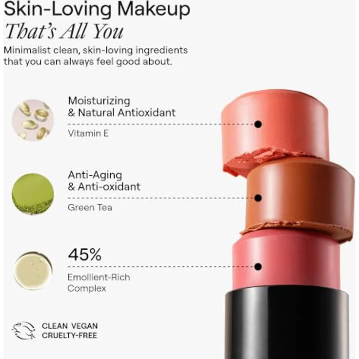 NUDESTIX Nudies Matte Lux Blur Blush Stick Juicy Melons – Creme-zu-Puder Rouge mit Soft-Focus Effekt, langanhaltend für Wangen, Augen & Lippen 7g – Bild 4