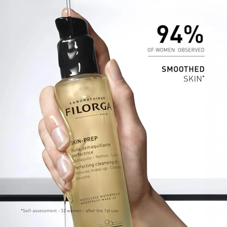 FILORGA SKIN PREP PERFECTING CLEANSING OIL, Gesichtsreinigungsöl für empfindliche Haut, 150 ml, entfernt wasserfestes Make-up, natürliche Inhaltsstoffe – Bild 3