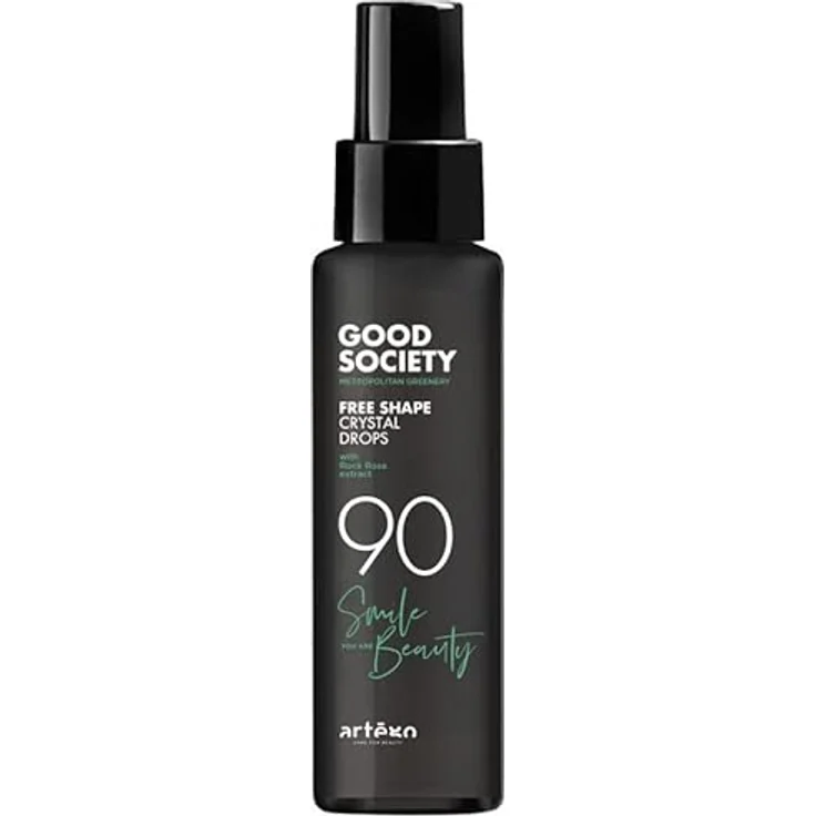Artègo Good Society 90 Free Shape Crystal Drops Serum, gegen gekräuseltes Haar, 100 ml - leichtes Haaröl mit Zistrosen-Extrakt für seidigen Glanz und geschmeidige Kämmbarkeit – Bild 1