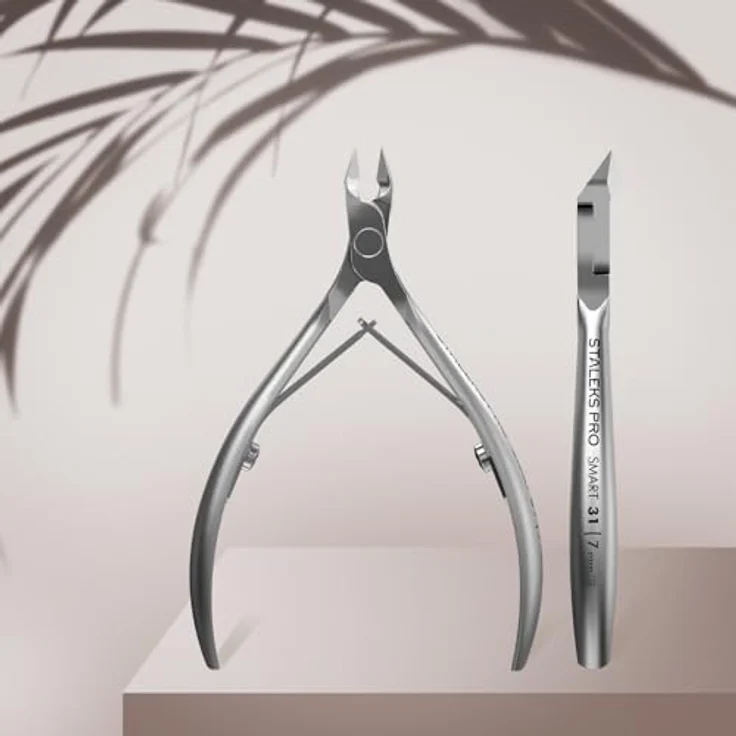 STALEKS PRO Nagelzange Smart 31, professionelle Maniküre-Pinzette aus medizinischem Stahl, 7mm, ergonomisch und scharf – Bild 3