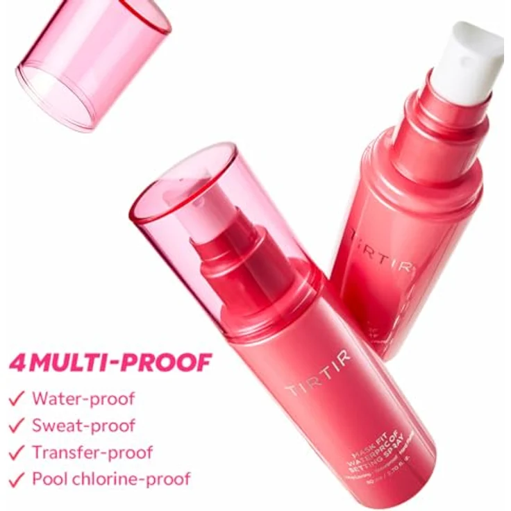 TIRTIR Mask Fit Waterproof Setting Spray, Wasserfester Make-up-Fixer für langanhaltend frischen Look – Bild 3