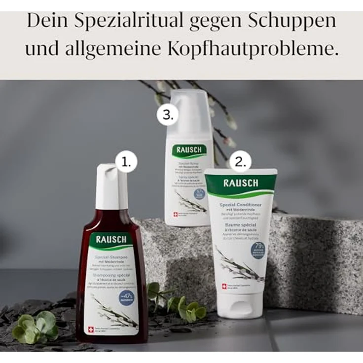Rausch RAUSCH Spezial-Spray mit Weidenrinde, 100 ml, Pflege für trockenes Haar – Bild 5