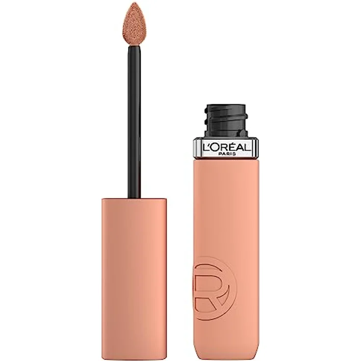 L'Oréal Paris Pflegender Lippenstift mit mattem Finish, Für leuchtende Farben mit bis zu 16 Stunden Halt, Infaillible Matte Resistance, Nr. 100 Fairytale Ending, 1x 5 ml – Bild 1