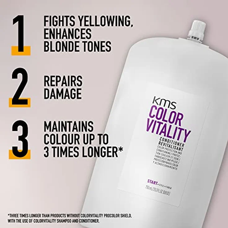 KMS Color Vitality Conditioner Pouch 750 ml, Pflegespülung für coloriertes Haar – Bild 4