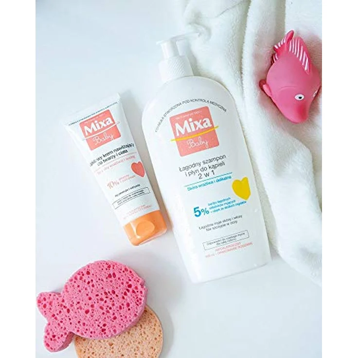 Mixa Baby Duschgel & Shampoo 2 in 1, feuchtigkeitsspendend, 400 ml – Bild 3