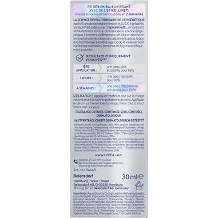 NIVEA Cellular Epigenetics Gesichtsserum, Anti-Aging Serum zur Hautverjüngung, 30 ml – Bild 10