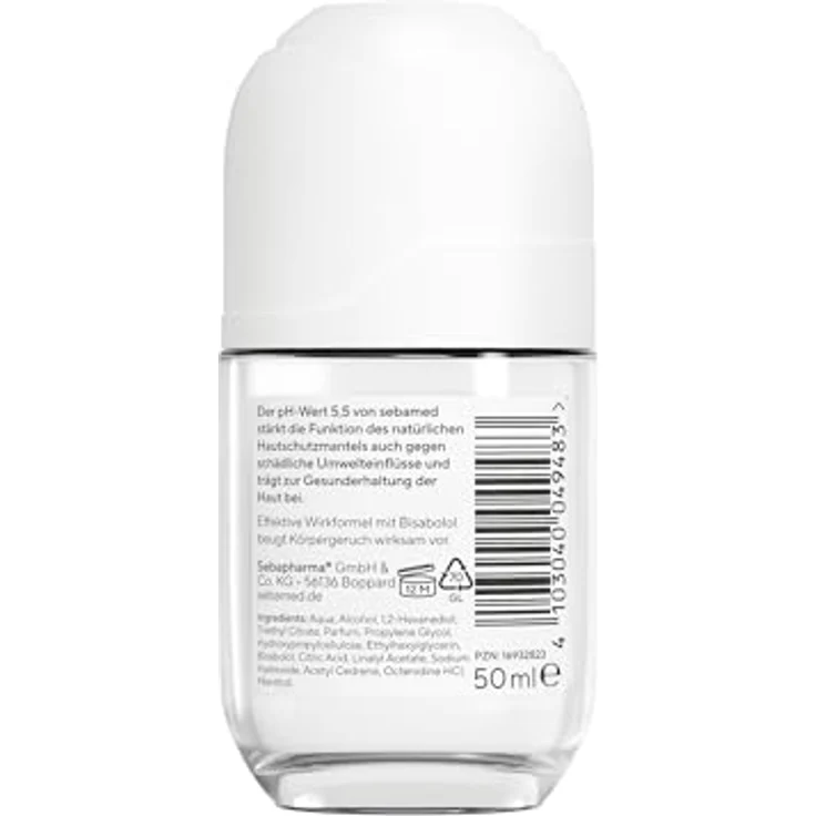 Sebamed Deo Roll-On Frische 50 ml, 48 Stunden Wirkung, ohne Aluminiumsalze, mit Bisabolol, pH-Wert 5,5 – Bild 2
