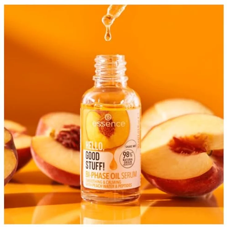 essence HELLO, GOOD STUFF! BI-PHASE OIL SERUM, Transparent, feuchtigkeitsspendend, glättend, 1er Pack (30ml) – Bild 3