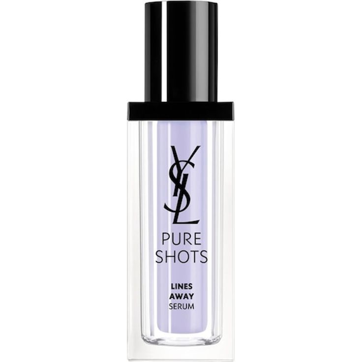 Yves Saint Laurent Pure Shots Lines Away Serum, Anti-Aging Gesichtsserum mit Hyaluronsäure und marokkanischer Iris, 30 ml