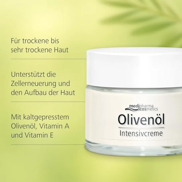 Dr. Theiss Naturwaren Olivenöl Intensivcreme leicht Gesichtspflege 50 ml mit pflegender Wirkung – Bild 4