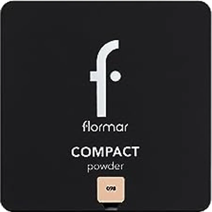 flormar Compact Powder Kompaktpuder mit Matt-Effekt, Farbton 098 Medium Natural Beige, 11 g – Bild 2