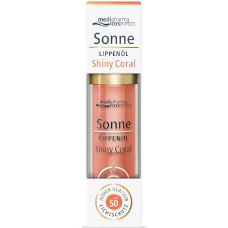 Dr. Theiss SONNE Lippenöl shiny coral, LSF 50, 4 ml – Bild 1