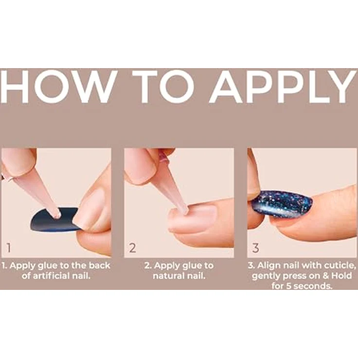 KISS Gel Fantasy High Volume Gel künstliche Fingernägel Hold Me Closer 28 St. Maniküre-Set für Damen – Bild 2