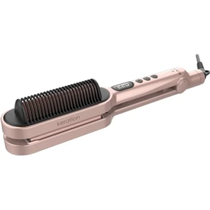 GAMA GI1901 Waver und Brush Lockenstab mit Keramik-Keratin-Technologie, benutzerfreundlicher Tastensteuerung, leichtem Design von 260 g – Bild 4