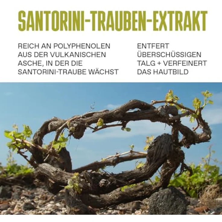 KORRES SANTORINI GRAPE Porenverfeinernder Toner mit 2 % Salicylsäure, Niacinamid & Traubenextrakt, gegen Öl & Unreinheiten, für glatte, strahlende Haut, 125 ml – Bild 3
