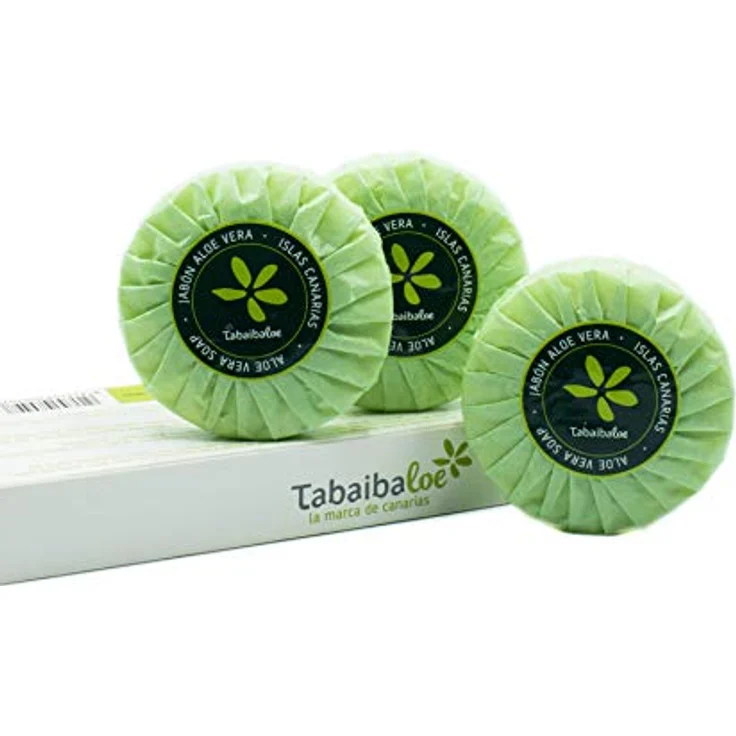 Tabaibaloe Geschenkset mit drei Tabletten Aloe Vera Handseife, 3X100g aus den Kanaren – Bild 4
