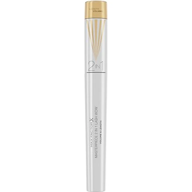 Max Factor Masterpiece Lash Wow Mascara, 2 in 1 Bürste für längere, geschwungenere und vollere Wimpern, Farbton Black Brown, 7 ml – Bild 1