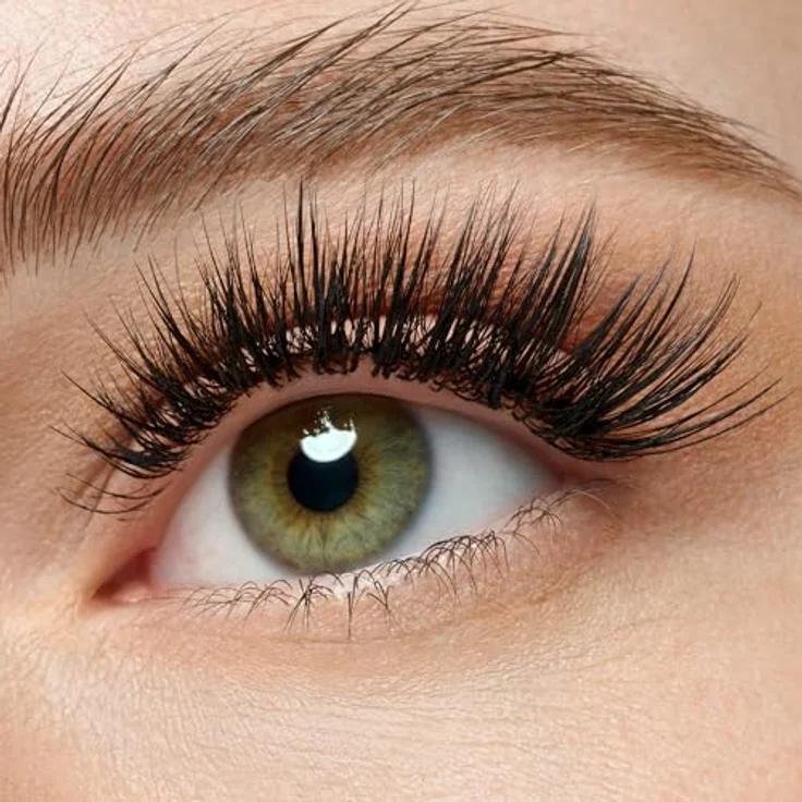 essence cosmetics what the FAKE! false lashes, künstliche Wimpern, Nr. 01, Transparent, Extremes Volumen, vegan, ohne Mikroplastikpartikel, Nanopartikel frei, ohne Parfüm - 1er Pack (1g) – Bild 5