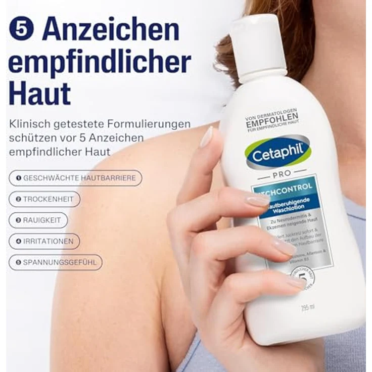 Cetaphil L Pro Itch Control Waschlotion Reinigungsmilch 295 ml mit reinigender Wirkung – Bild 10