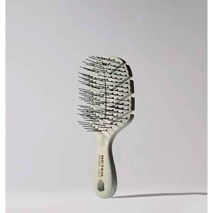 Beter Natural Fiber Mini Entwirrbürste, Antistatische Skelettbürste aus Weizenfasern, sanftes Kämmen für nasses und trockenes Haar, ideal für alle Haartypen, kompakte Reisemaße – Bild 6