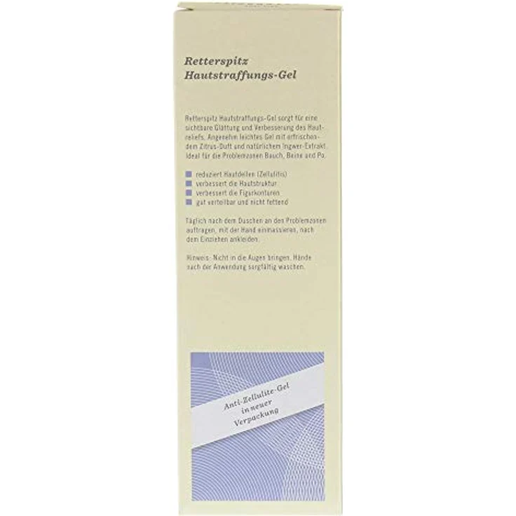Retterspitz HautstraffungsGel, verbessert Hautstruktur, reduziert Hautdellen, farblos, 125 ml – Bild 2