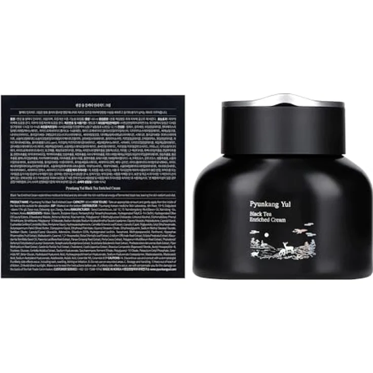 Pyunkang Yul Black Tea Enriched Cream für Anti-Aging, Konzentrierte Nährstoffe, Reizfrei, Koreanische Hautpflege 60ml – Bild 2