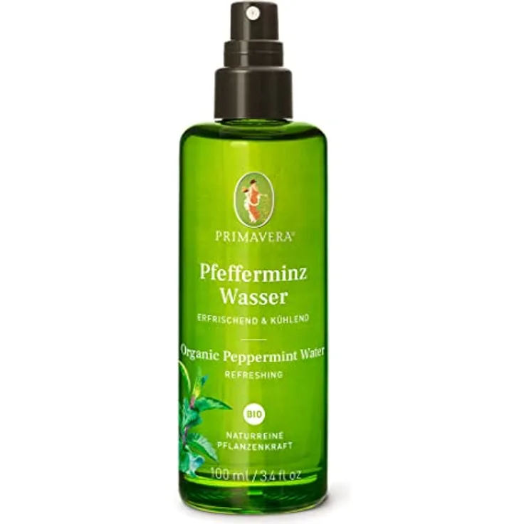 Primavera Pflanzenwasser Pfefferminzwasser bio 100 ml - vitalisierend, erdend, vegan