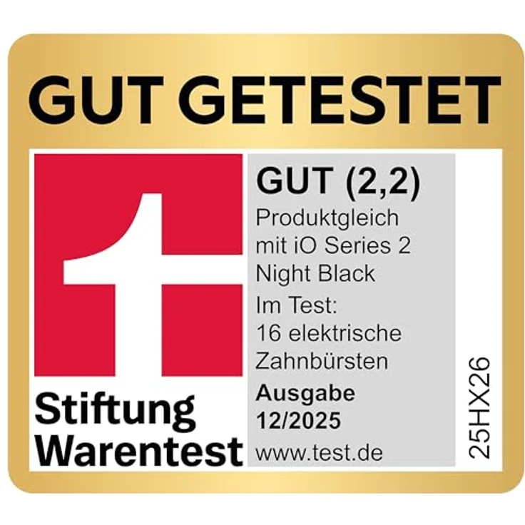 Oral-B iO Series 2, Elektrische Zahnbürste mit sanften Mikrovibrationen und zwei Handstücken, Night Black/Forest Green – Bild 2