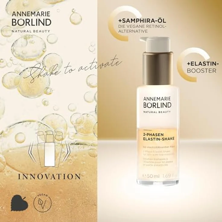 ANNEMARIE BÖRLIND 2-Phasen Elastin Shake, Gesichtsserum zur täglichen Hautpflege, 50 ml – Bild 4