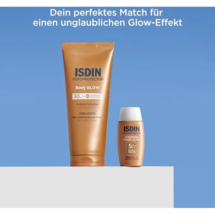 ISDIN Fotoprotector Body Glow Creme LSF 30, 200 ml mit straffender Wirkung und Sofort Glow-Effekt – Bild 10