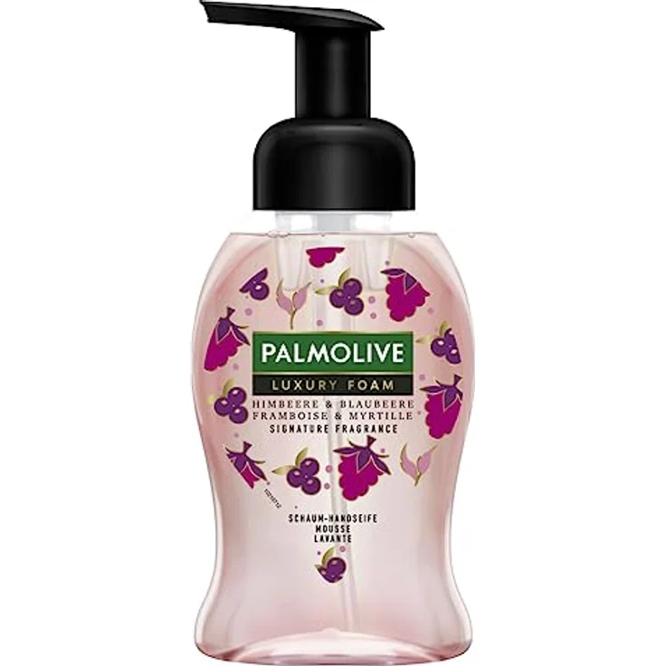 Palmolive Seife Luxury Foam Himbeere & Blaubeere 6x250ml - Schaumseife für die sanfte Reinigung der Hände – Bild 2