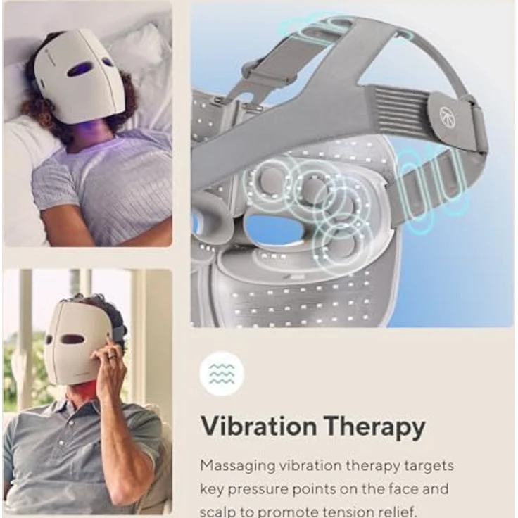 Therabody TheraFace Mask, Elektrostimulator zur Gesichtstonisierung, mehrfarbig, 11,6 x 13,75 x 10,6 cm – Bild 5