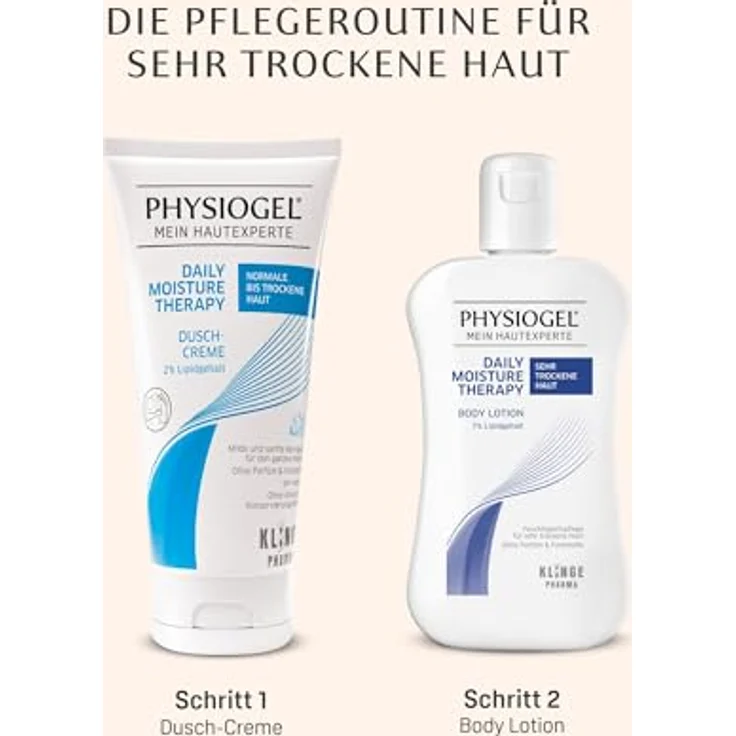 PHYSIOGEL Daily Moisture Therapy Body Lotion 200 ml – feuchtigkeitsspendende Körperlotion für sehr trockene Haut – Körpercreme für schnelle Feuchtigkeitsversorgung – Bild 6