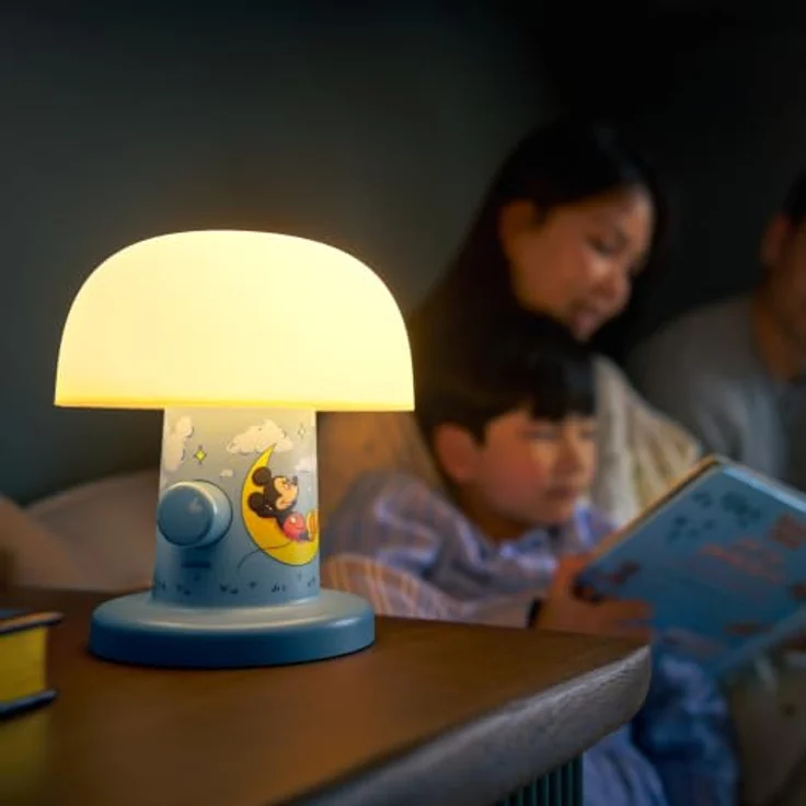 Lumie Willow - Mickey und Freunde, Licht- und Wärmetherapiegerät für Babys, Low-Blue-Light mit sanfter Dimmbare Nachtlichtfunktion – Bild 5