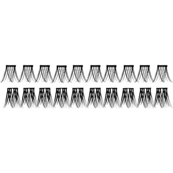 Catrice Faked Volume Cluster Lashes, künstliche Wimpern, Schwarz, langanhaltend, vegan, ohne Mikroplastikpartikel, 3er Pack (3x20pcs) – Bild 2