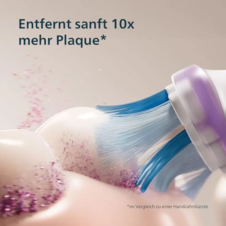 Philips Sonicare 7100 HX7420/08, elektrische Schallzahnbürste mit App, 4 Putzmodi, 3 Intensitätsstufen, Andruckkontrolle, Weiß – Bild 5