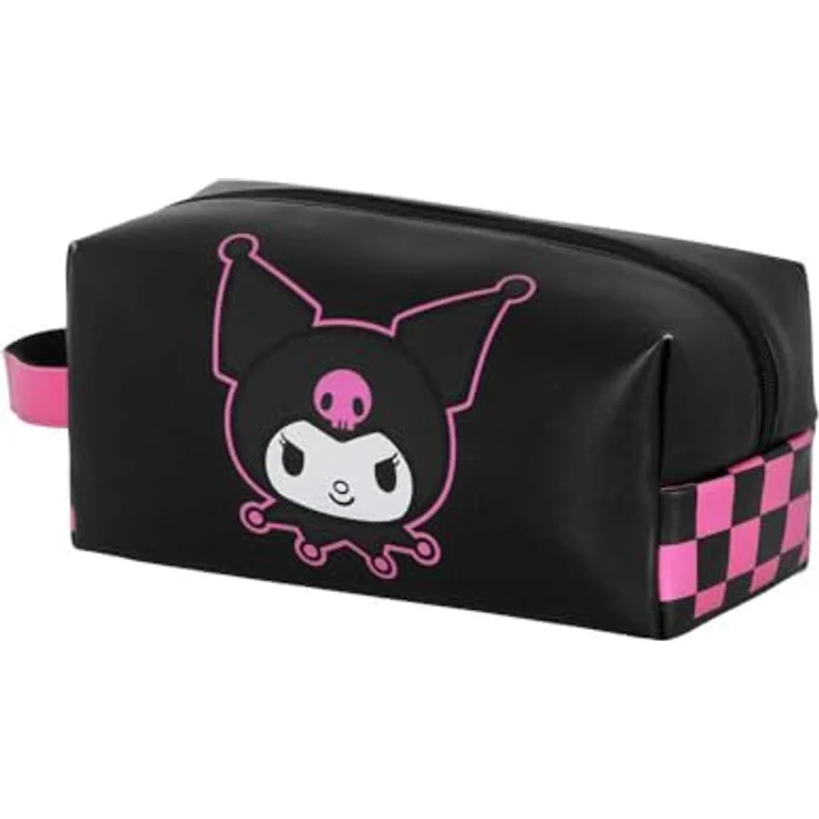 Karactermania Hello Kitty Kuromi Necessaire, Reise-Toilettenbeutel mit Rückengriff und Reißverschlussfach, Mehrfarbig – Bild 2